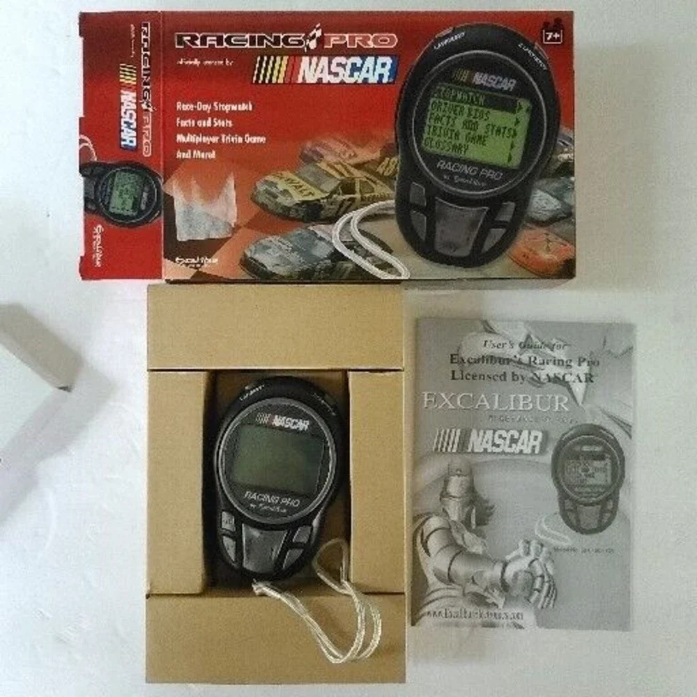 Racing Pro NASCAR Stopwatch Trivia Game & More By Excalibur Ultimate Fan Item